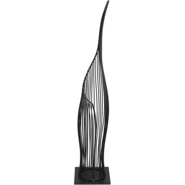 Imagem de VASO DECORATIVO ENFEITE PLANTA ARAMADO METAL 65x17x17cm PRETO