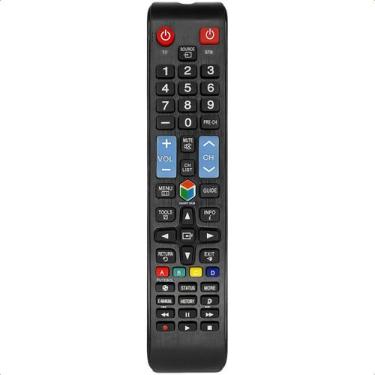 Imagem de Controle Remoto Compatível com TV LED Smart AA5900808A Preto Pilhas In