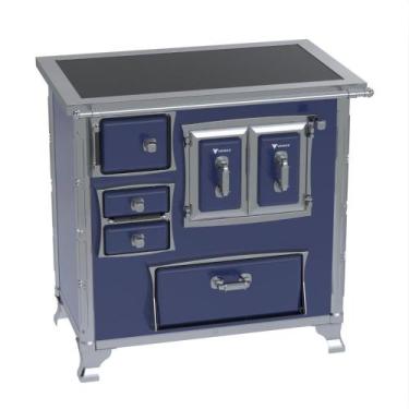 Imagem de Fogao a Lenha Venax GII n 1 Sec XVIII Premium Azul Gab, SAIDA DIREITA