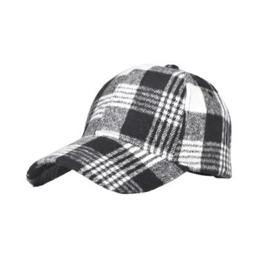 Imagem de Boné De Beisebol Xadrez Masculino E Feminino Para Primavera, Verão E I