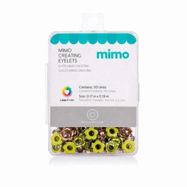 Imagem de Ilhós Mimo Creating - Flor - Amarelo Candy - 5 mm - 50 Unids