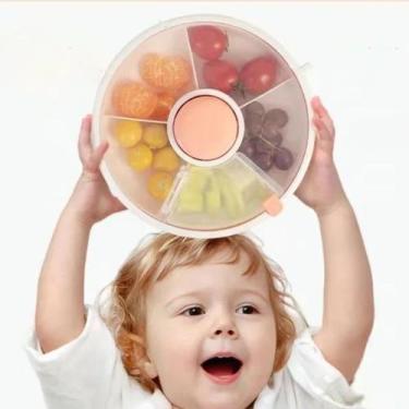 Imagem de Prato Giratório para Lanche Infantil Fruit box - Ateliê Amore Mio, Ros