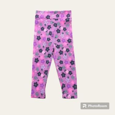 Imagem de Calça legging estampada floral infantil - Sheep Believe 