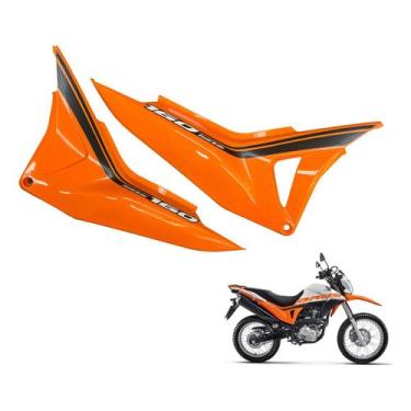 Imagem de Tampa Lateral Nxr Bros 160 modelo 2016 Até 2021 Lado Filtro e Bateria 