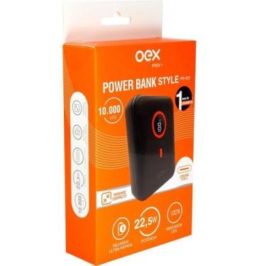 Imagem de Carregador USB Portatil Power BANK 10000MAH PB303 Preto OEX