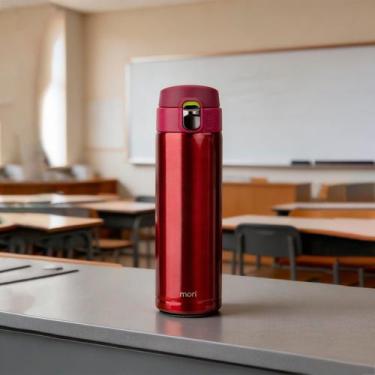 Imagem de Garrafa Térmica Inox Parede Dupla Vácuo Mori Hedeby 500ml, Rosa