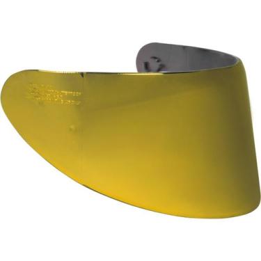 Imagem de Viseira Dourada Capacete Asx Axxis V18b Gold Draken Eagle