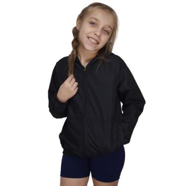 Imagem de Jaqueta Corta Vento Selene Infantil, 10, Preto