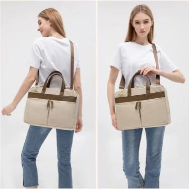Imagem de Pasta executiva feminina para notebooks girl boss - Malissima, Bege