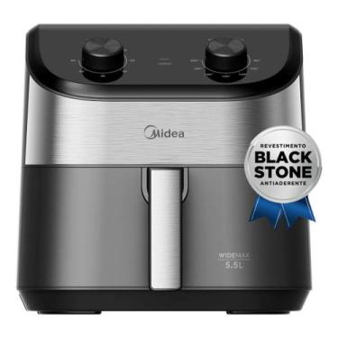 Imagem de Fritadeira Air Fryer 5,5l Midea Widemax Com Interior De Alumínio - 220
