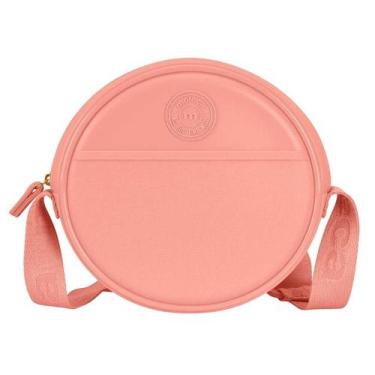 Imagem de Bolsa Feminina Moleca Transversal Redonda, Rosa