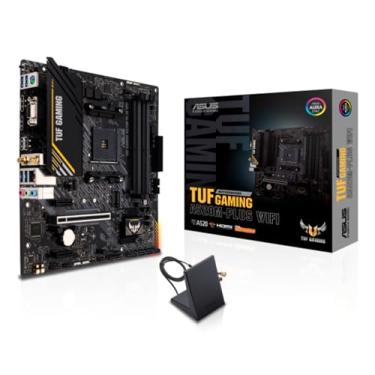 Imagem de Placa Mãe Asus TUF GAMING A520M-PLUS WIFI (AM4/4xDDR4/HDMI/DisplayPort/D-Sub/M.2/USB 3.2)