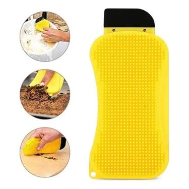 Imagem de Esponja De Silicone Multiuso 3 Em 1 Com Dispenser De Sabão