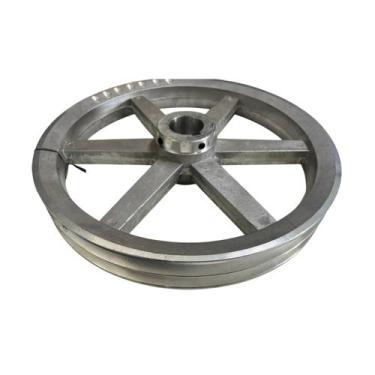 Imagem de Polia De Alumínio 2 Canal B 330mm Furo 1 1/2 38mm Furo 1 1/2 - Cibrel
