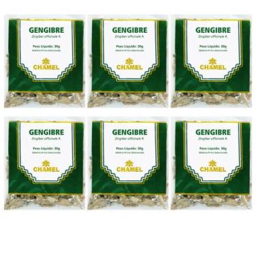 Imagem de Chá Gengibre Raiz Kit 6 Pacotes Chamel