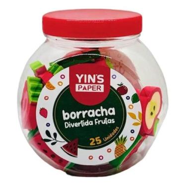 Imagem de Borracha yins divertida frutas c/25 - Yins Paper