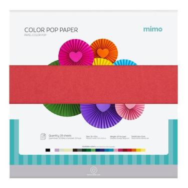 Imagem de Papel Color Pop Vermelho Carmim Mimo - 30,5 x 30,5 cm - 180 gr - 25 un
