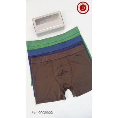 Imagem de Kit 3 cuecas Boxer Adulto Diamantes Lingerie TAM G