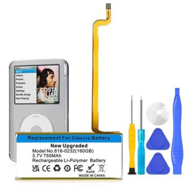 Imagem de Batería OHZHAO 616-0232 de 750mAh para iPod Classic 5ª-7ª Generación