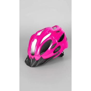 Imagem de Capacete Ciclismo MTB com LED Rosa Tamanho M - Congratulations Store