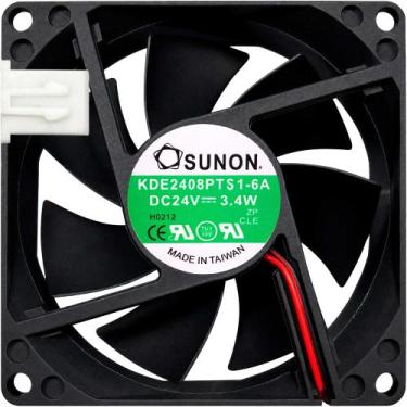Imagem de Cooler KDE2408PTS1-6A 24V 3.4W 0.14A 2L 2P 80X80X25MM A1 - Sunon