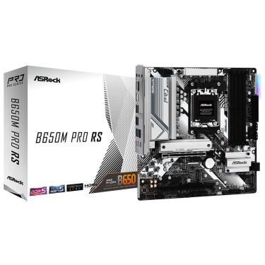 Imagem de Placa Mãe B650M Pro RS Socket AM5 DDR5 Desempenho Confiável Durabilidade Uso Profissional e Pessoal Preta Asrock
