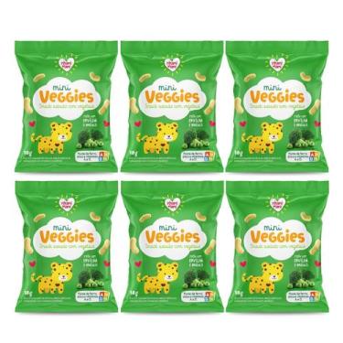 Imagem de Kit Snack Infantil Sem Glúten Ervilha e Brócolis Mini Veggies Nhami Ma
