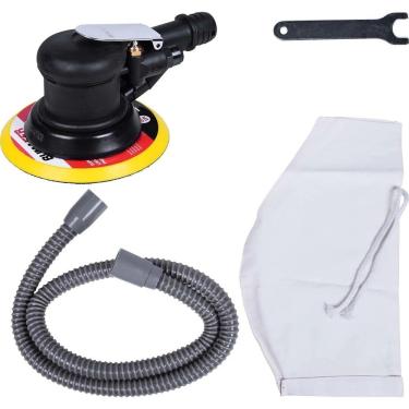 Imagem de Lixadeira Pneumática 5-16 150mm com Movimentos Orbitais para Acabamento Uniforme em Alumínio Reforçado Bumafer