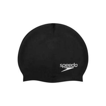Imagem de Touca de Natação Silicone Lisa - Speedo, Preto
