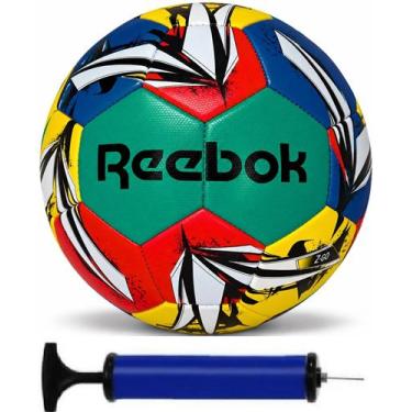 Imagem de Bola de Futebol Reebok Z-Go Campo Jogo e Treino + Bomba de Ar, Amarelo