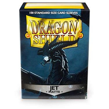 Imagem de Dragon Shield Standard Size Sleeves – Matte Jet 100CT - Card Sleeves are Smooth & Tough - Compatible with Pokemon, Yugioh, & Magic The Gathering Card Sleeves – MTG, TCG, OCG