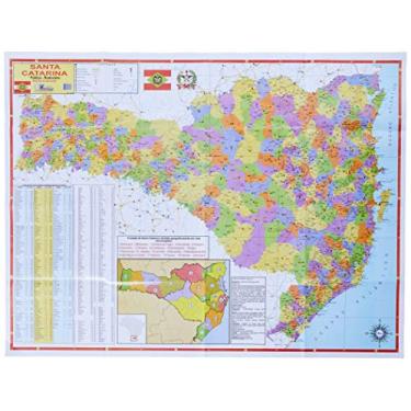 Imagem de Mapa Escolar Estado de Santa Catarina x 1 Unidade, Multimapas 258, Multicor, Pacote de 1