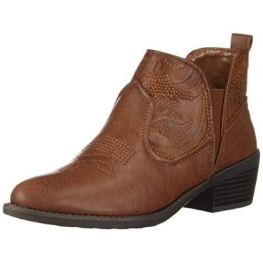 Imagem de Easy Street Bota feminina LEGEND, marrom em relevo, 38 W EUA, Bronzeado