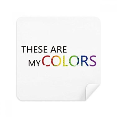 Imagem de LGBT Bandeira de arco-íris Estas são minhas cores, tecido de camurça, 2 unidades