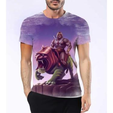 Imagem de Camiseta Camisa He-Man Desenho Mestre Do Universo Força 5 - Estilo Kra