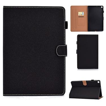 Imagem de Clipes de proteção de tablet Capa protetora para Samsung Galaxy Tab A7 Lite 8,7 polegadas 2021 (SM-T220/T225), capa protetora de couro PU com slots para cartão, capa protetora Slim Fit Premium Vegan P