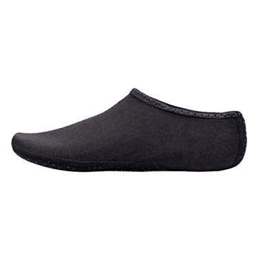 Imagem de Sapatos de Água Unissex Meias de Mergulho de Natação Sandália de Praia de Verão Sapato Plano à Beira-mar sapatilha antiderrapante meias chinelo para homens mulheres(Preto,34-35 M)