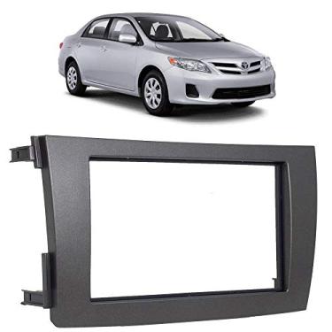 Imagem de Moldura Painel 2 Din Dvd Toyota Corolla 2009 à 2014 Expex Grafite