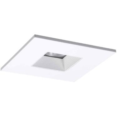 Imagem de HALO Quadrado com acabamento em LED TLS408WHWB de 10 cm com lente regressada solita e anel branco defletor