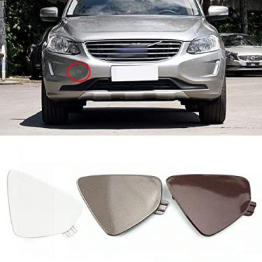 Imagem de JESYMBX Para Volvo XC60 2014-2017 Tampa do olho do reboque do carro Tampa do para-choque dianteiro Tampa do gancho de reboque branca