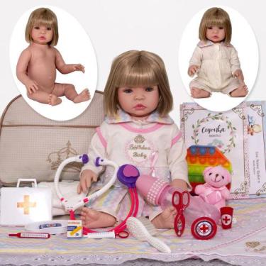 Bebê Reborn de Silicone - Boneca Bebê Reborn Menina Realista em Promoção é  no Buscapé