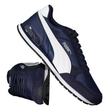 tênis couro puma st runner v2 sd preto