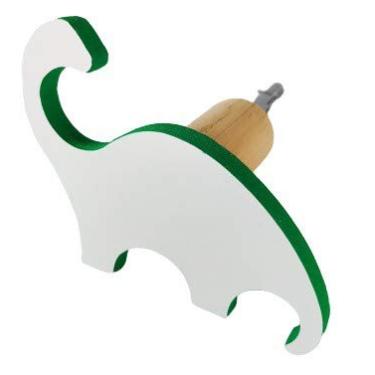 Imagem de Gancho de parede Mdf laminado Dinossauro Mod.2