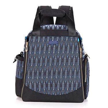 Imagem de Mochila multifunções bolsa para troca de fraldas - grandes bolsas para fraldas multifuncionais à prova d'água para maternidade mochila para bebês, elegante e durável Alta capacidade, preta