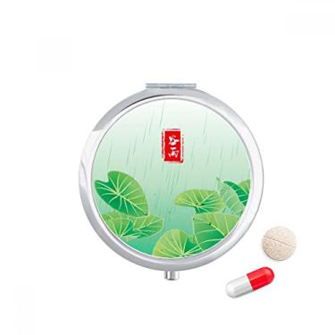 Imagem de Caixa de armazenamento de medicamentos Circlar Grain Rain Twenty Four Solar Term pill Case Pocket