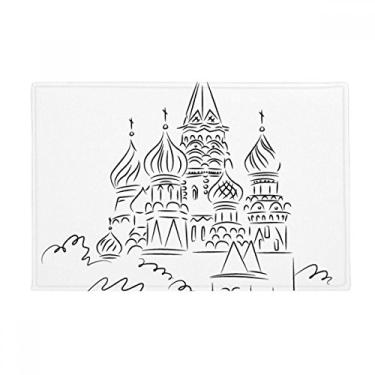 Imagem de DIYthinker Tapete para porta de banheiro antiderrapante com arco catedral