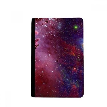 Imagem de Carteira porta-cartões Blue Red Clouds Stars Galaxy Passport Holder Notecase Burse