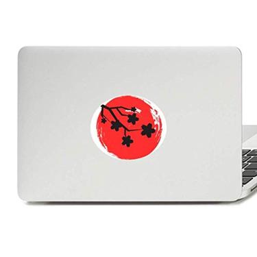 Imagem de Adesivo de notebook com pintura de pincel, padrão japonês, decalque de vinil