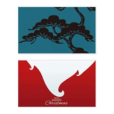 Imagem de Pintura Cultura Japonesa Azul Feriado Feliz Natal Cartão de Parabéns Mensagem Natal Letra