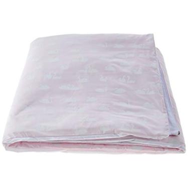 Imagem de Biramar Baby Edredom De Berço Estampa Dupla Face E Duvet Cisne Rosa Rosa